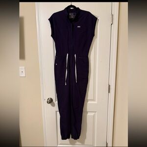 Figs Rafaela Jumpsuit Purple Jam